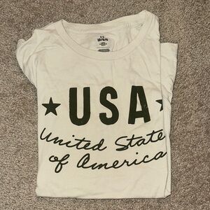 Under Armour White USA Graphic Tee